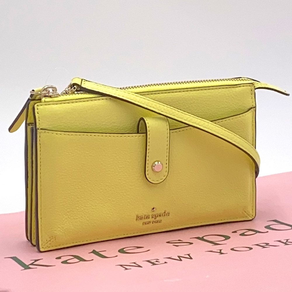 KATE SPADE JACKSON SMALL TAB CROSSBODY LIMELIGHT - Picture 2 of 16